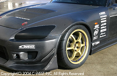 Aletas y ensanches C-West para Honda S2000 miniatura 1