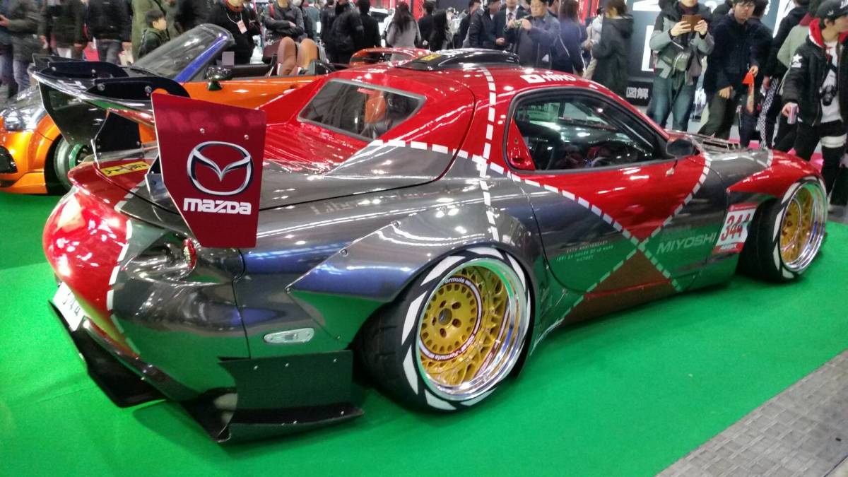 Inverted Hatch Ground Effect para Mazda RX-7 FD3S miniatura 4