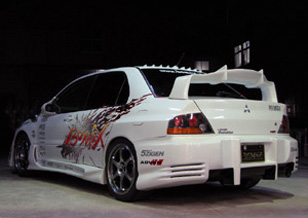 Aero BOMEX para Mitsubishi Lancer Evolution IX CT9A miniatura 2