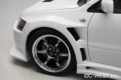 Bodykit C-West GT-Type para Mitsubishi Lancer Evolution CT9A miniatura 3