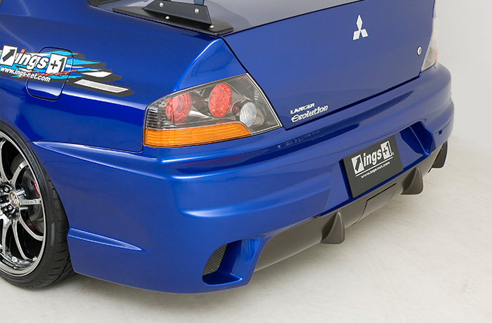 Bodykit INGS N-SPEC para Lancer Evolution VIII CT9A miniatura 5