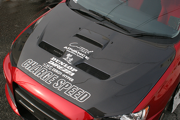 ChargeSpeed Aero Half Type para Mitsubishi Lancer Evolution X CZ4A miniatura 6