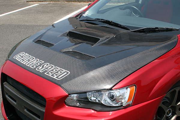 ChargeSpeed Aero Half Type para Mitsubishi Lancer Evolution X CZ4A miniatura 8