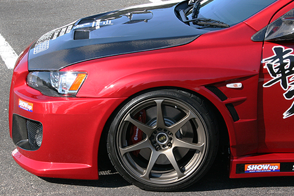 ChargeSpeed Aero Half Type para Mitsubishi Lancer Evolution X CZ4A miniatura 12