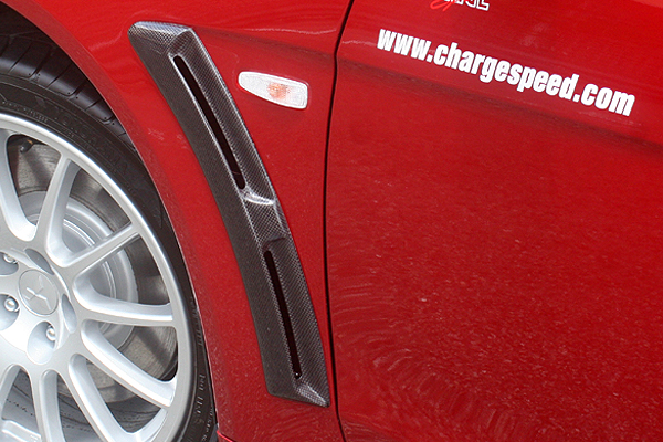 ChargeSpeed Aero Half Type para Mitsubishi Lancer Evolution X CZ4A miniatura 16