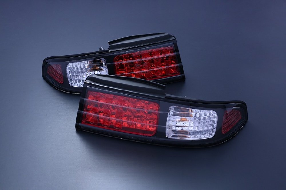 D-MAX Pilotos Traseros LED 3 Piezas Black Nissan Silvia S14 miniatura 2