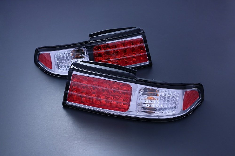 D-MAX Pilotos Traseros LED 3 Piezas Chrome Nissan Silvia S14 miniatura 2