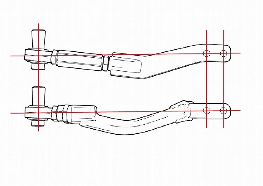 D-MAX D1SPEC Tension Rod Offset Ver.2 miniatura 3