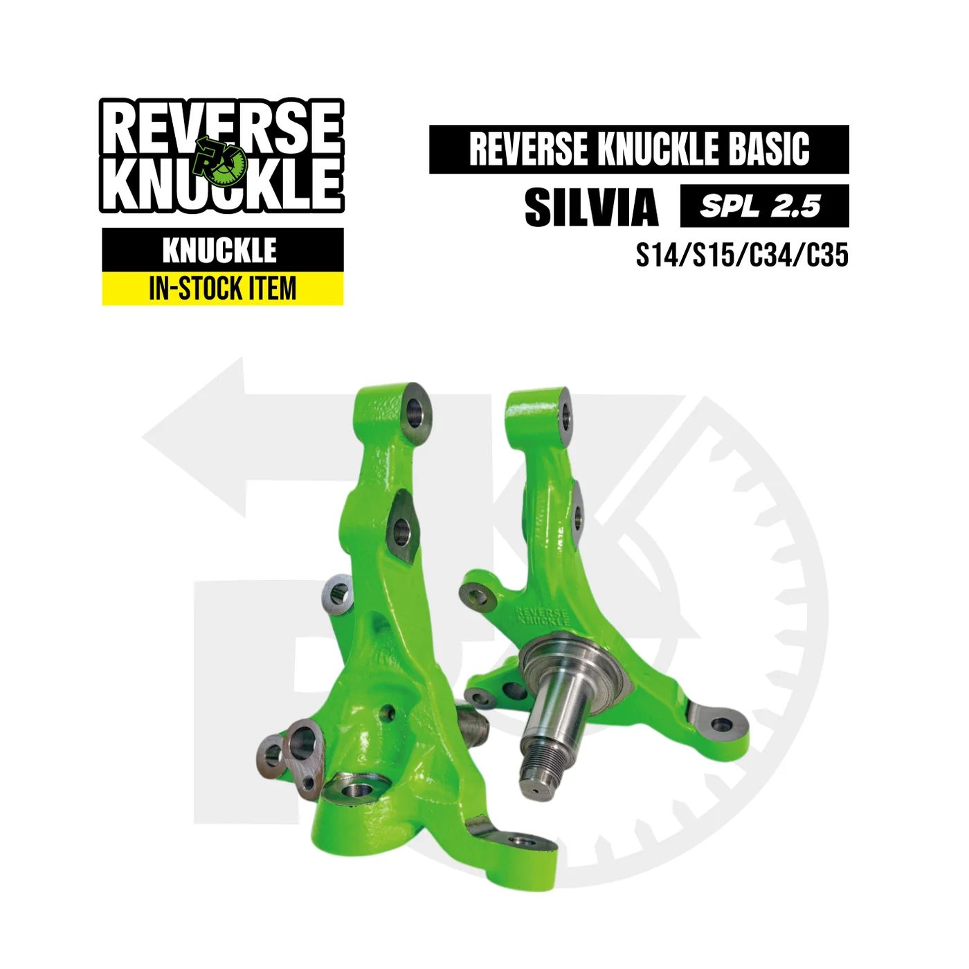 Manguetas BOOSTAR Reverse Knuckle SPL2.5 para Nissan Silvia S15
