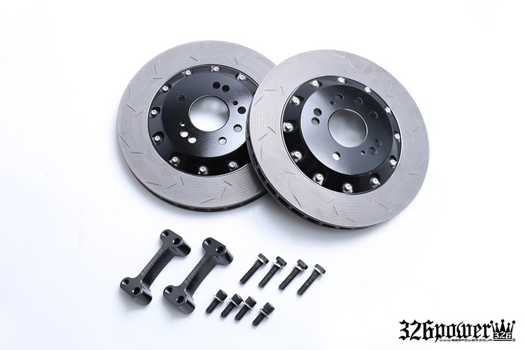 326POWER Black Rotor Kit 330 mm S13/S14/S15/180SX miniatura 2