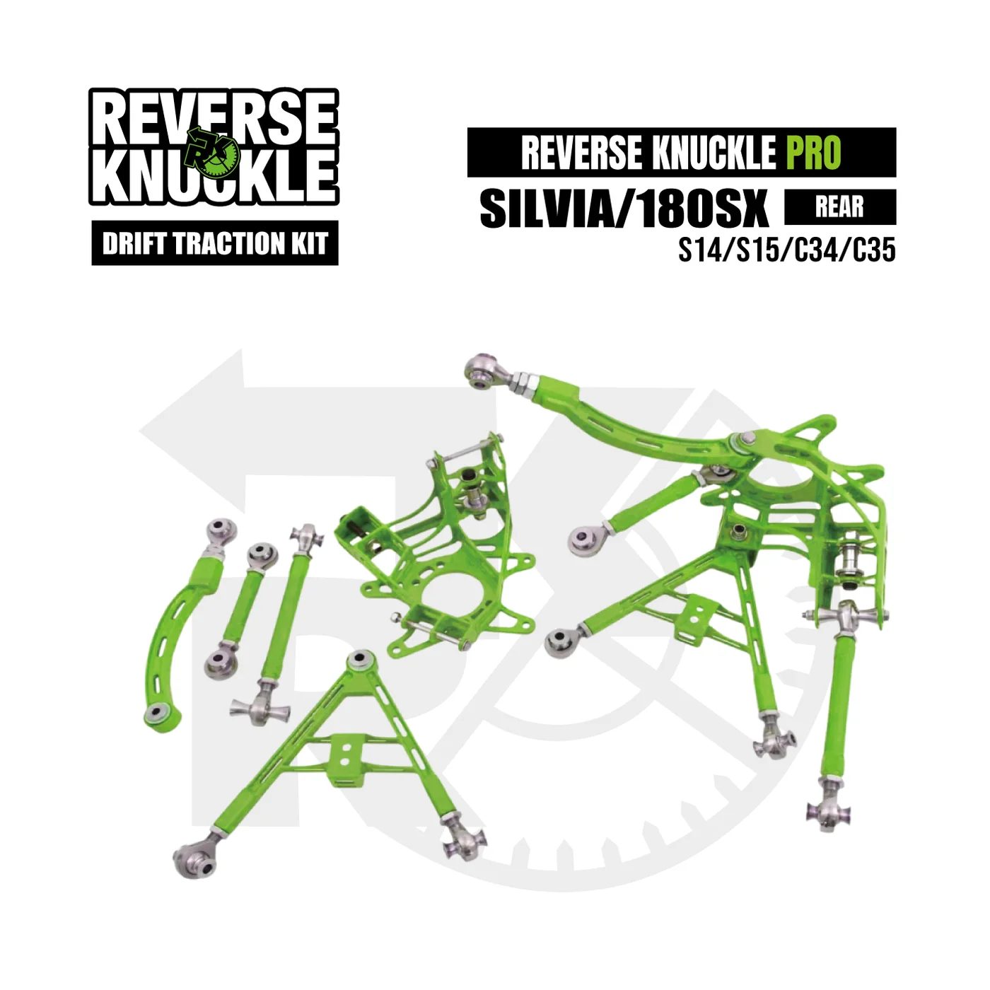 Kit trasero BOOSTAR Reverse Knuckle PRO para Nissan Skyline R33