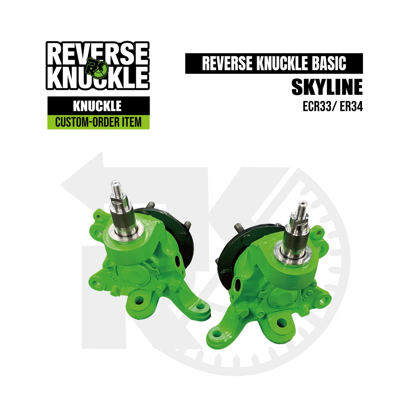 Manguetas BOOSTAR Reverse Knuckle BASIC para Nissan Skyline R33