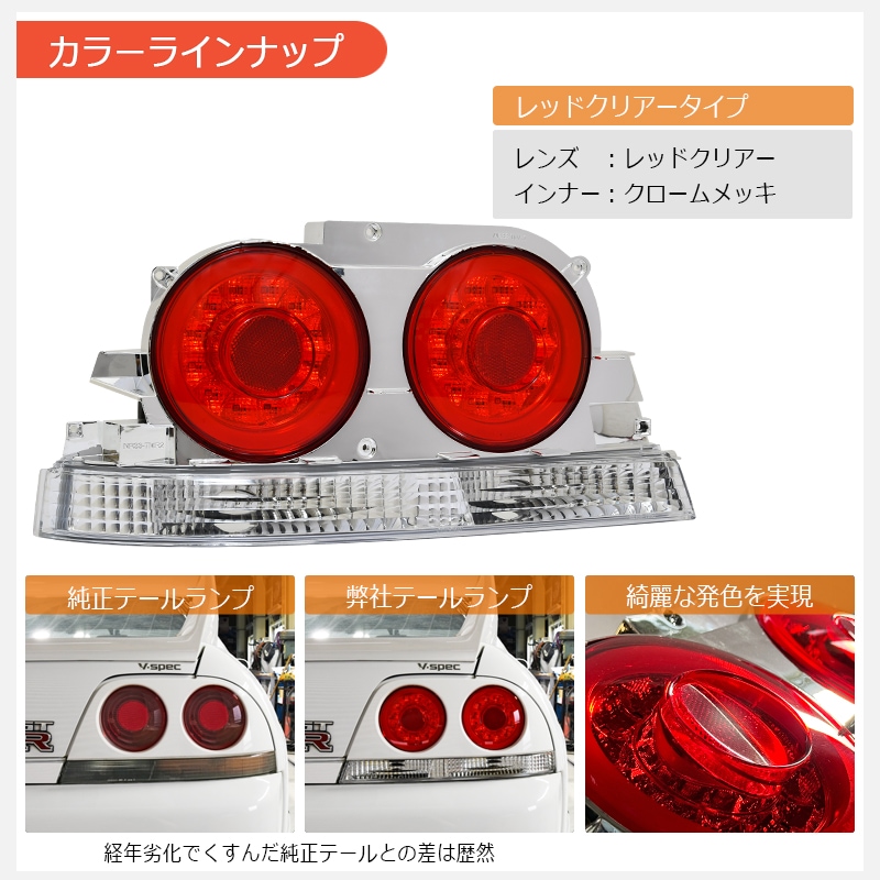 Pilotos traseros 78Works Fiber Ring LED Tail Lamp V2 para Nissan Skyline R33 miniatura 3