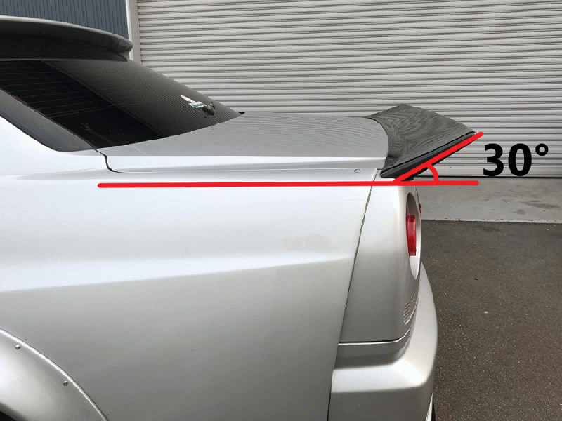 Alerón vertical URAS para R34 Skyline 4Dr miniatura 3
