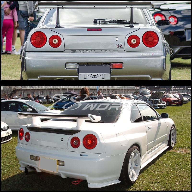 Pilotos traseros 78Works 4-Lamp LED Tail Lamp para Nissan Skyline ENR34 Coupe miniatura 7