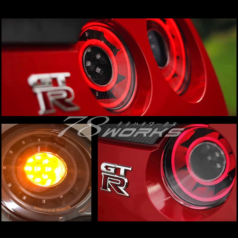 Pilotos traseros 78Works Full LED Tail Lamp para Nissan GT-R R35 Zenki miniatura 6