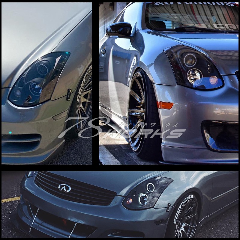 Faros 78Works Angel Ring para Nissan Skyline Coupe CV35 miniatura 6