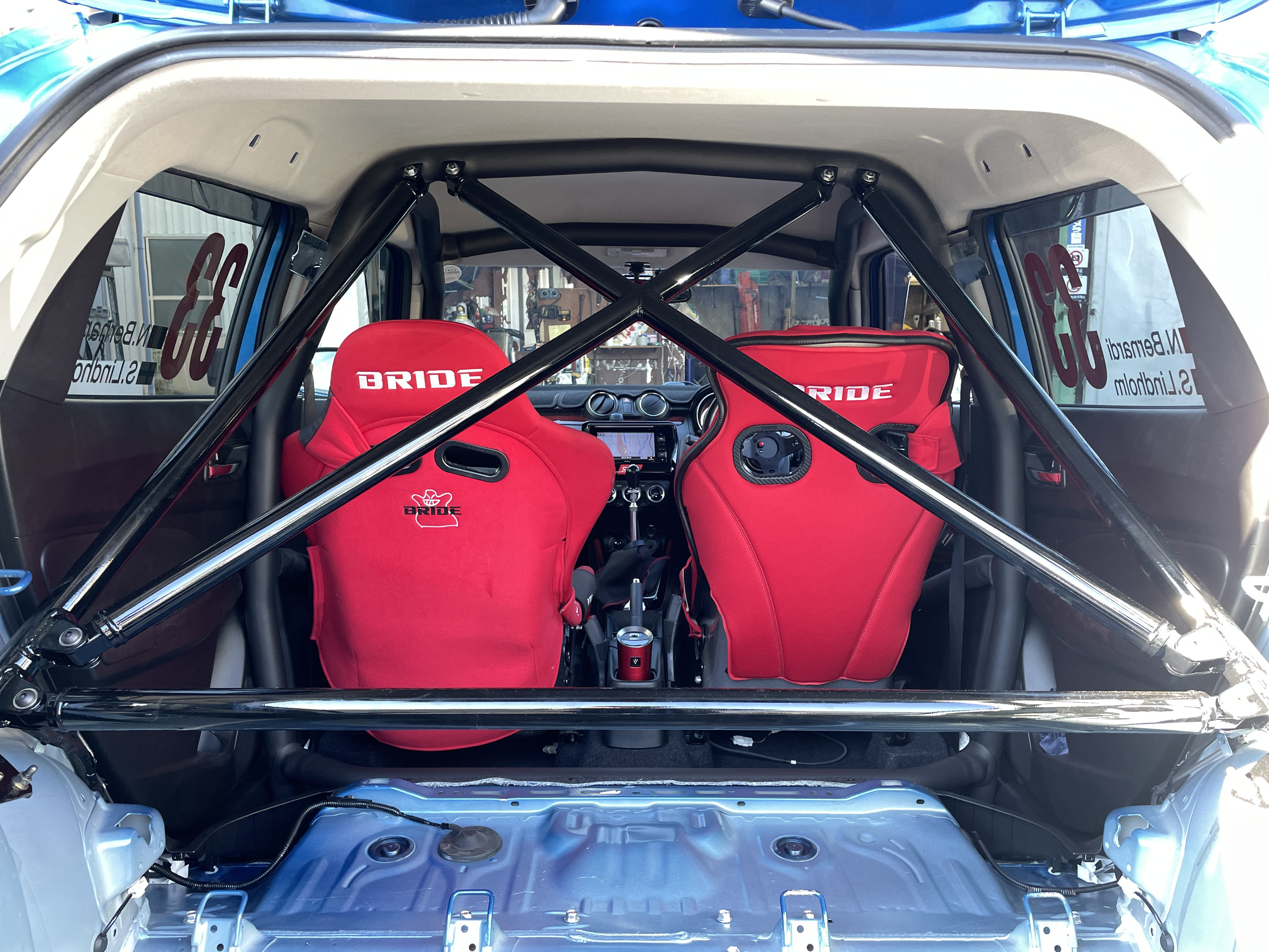 Jaula antivuelco Saito Rollcage - Trunk Through para Swift Sport ZC33S miniatura 5