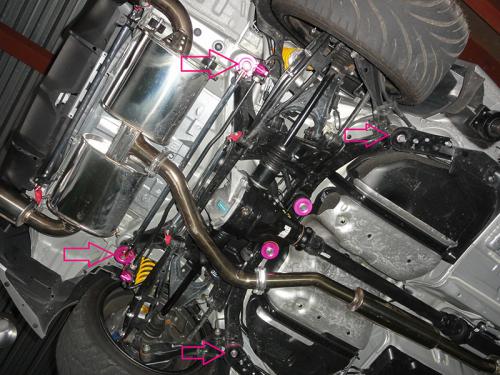 Rigid Collars de subchasis trasero R Magic para Toyota 86 / Subaru BRZ miniatura 1