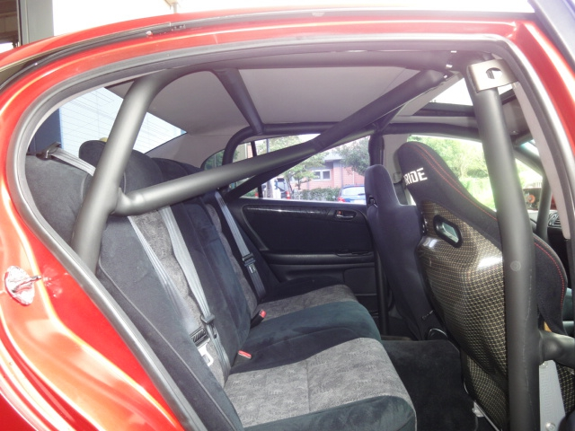 Jaula antivuelco Saito Rollcage - Sunroof para Aristo JZS161 miniatura 3