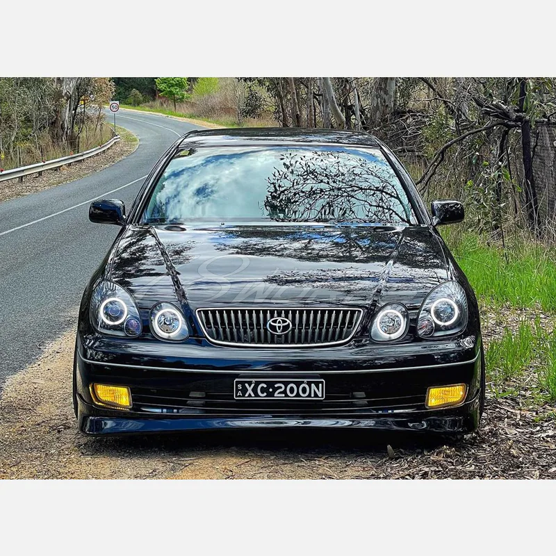 Faros delanteros 78Works LED Angel Ring Headlight V2 para Toyota Aristo JZS160 miniatura 2