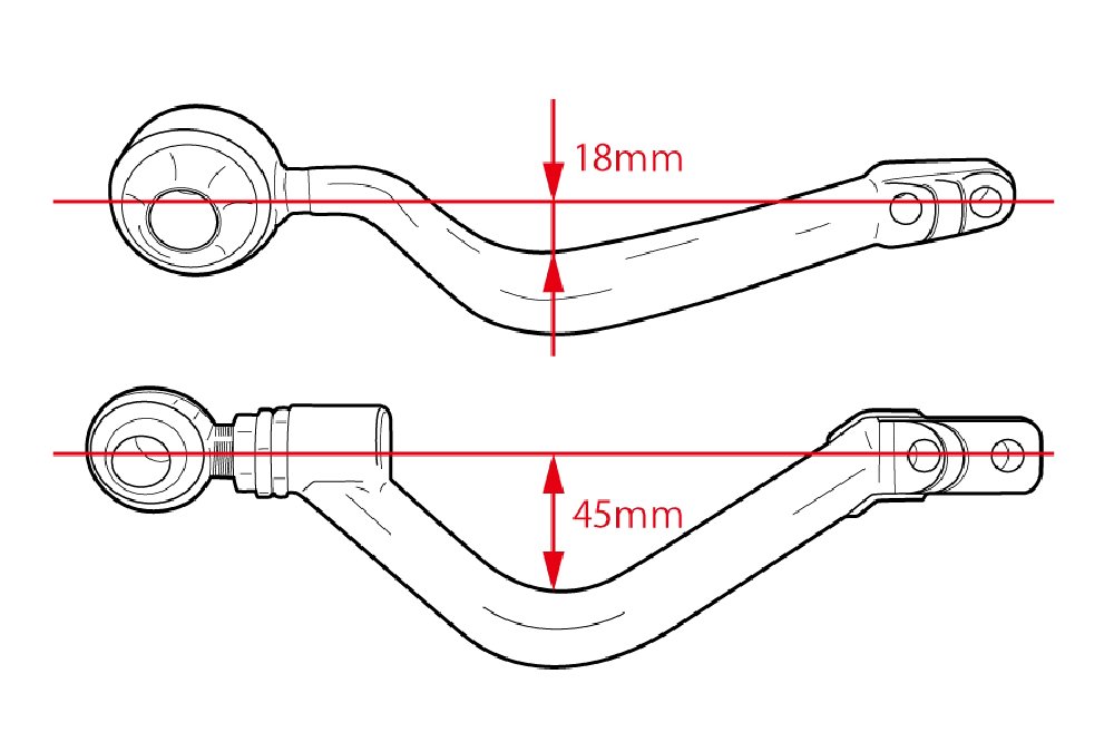 D-MAX D1SPEC Front Pillow Tension Rod JZX90/JZX100 miniatura 6