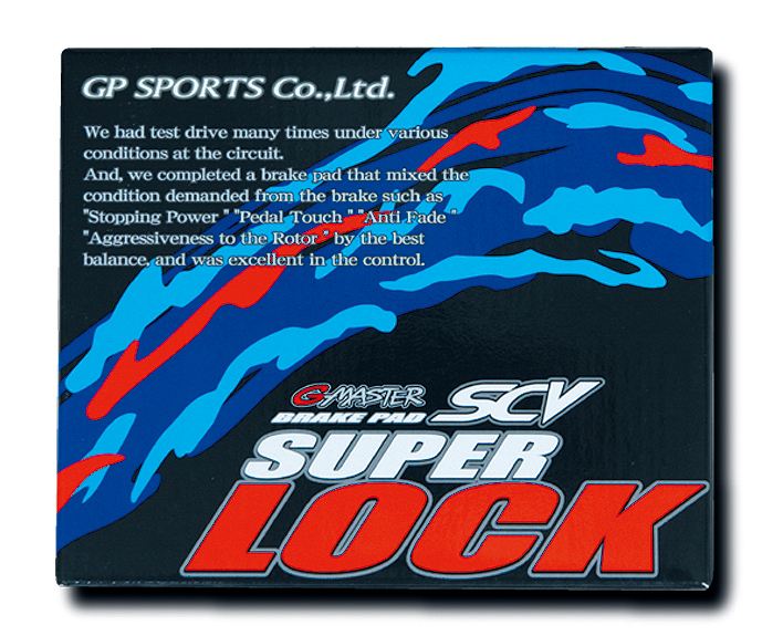 Pastillas de freno GP Sports G-MASTER SCV SUPER LOCK para Toyota Chaser JZX90