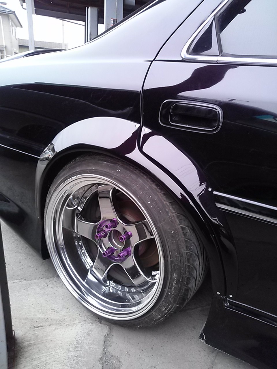 Aletines traseros N-Style Fender Type 4 para Toyota Cresta JZX100 miniatura 3