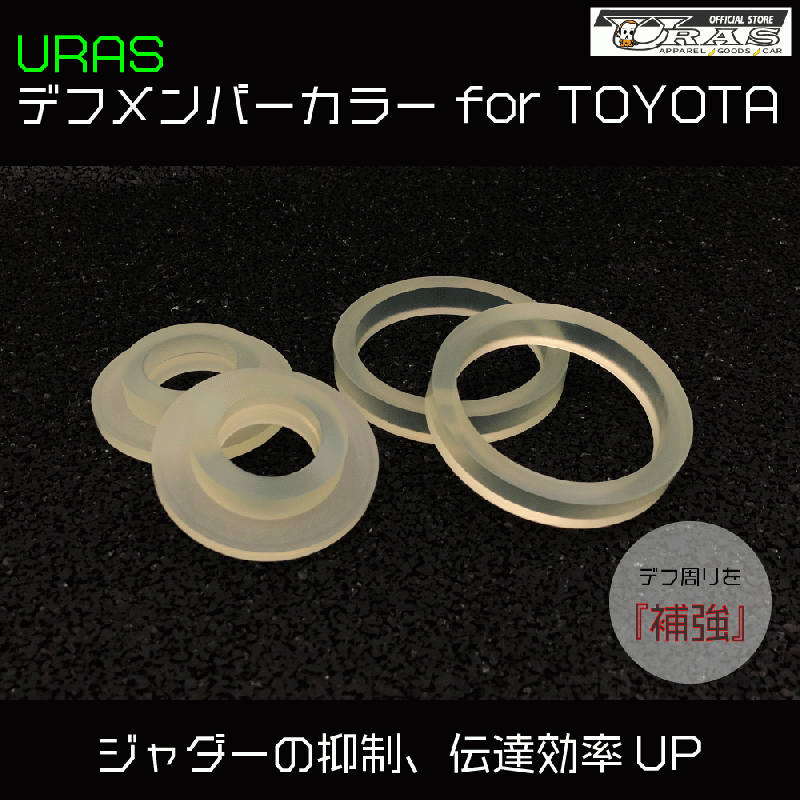 URAS Casquillos del subchasis del diferencial para Toyota miniatura 1