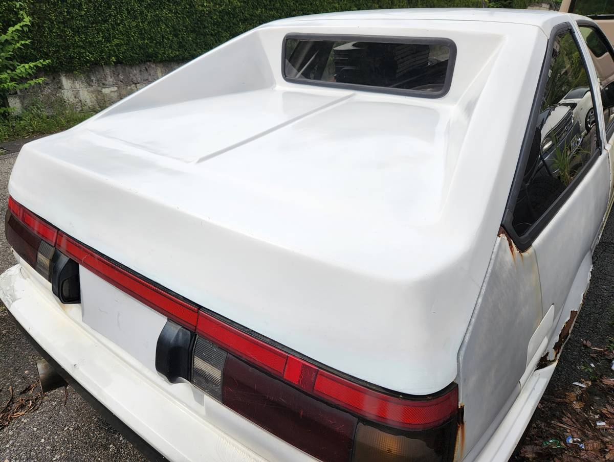 Portón trasero inverted Hatch Aileron Ground Effect para Toyota AE86 miniatura 4