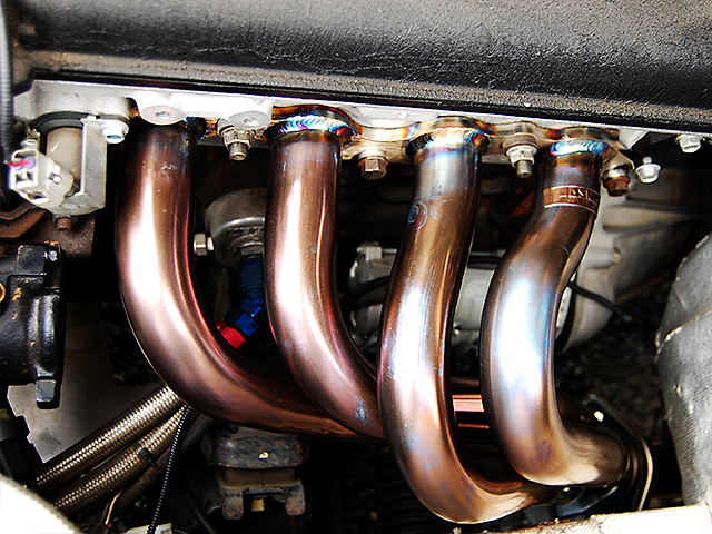 TEC-ART'S EX Manifold Type-F para Toyota Sprinter Trueno AE86 miniatura 3