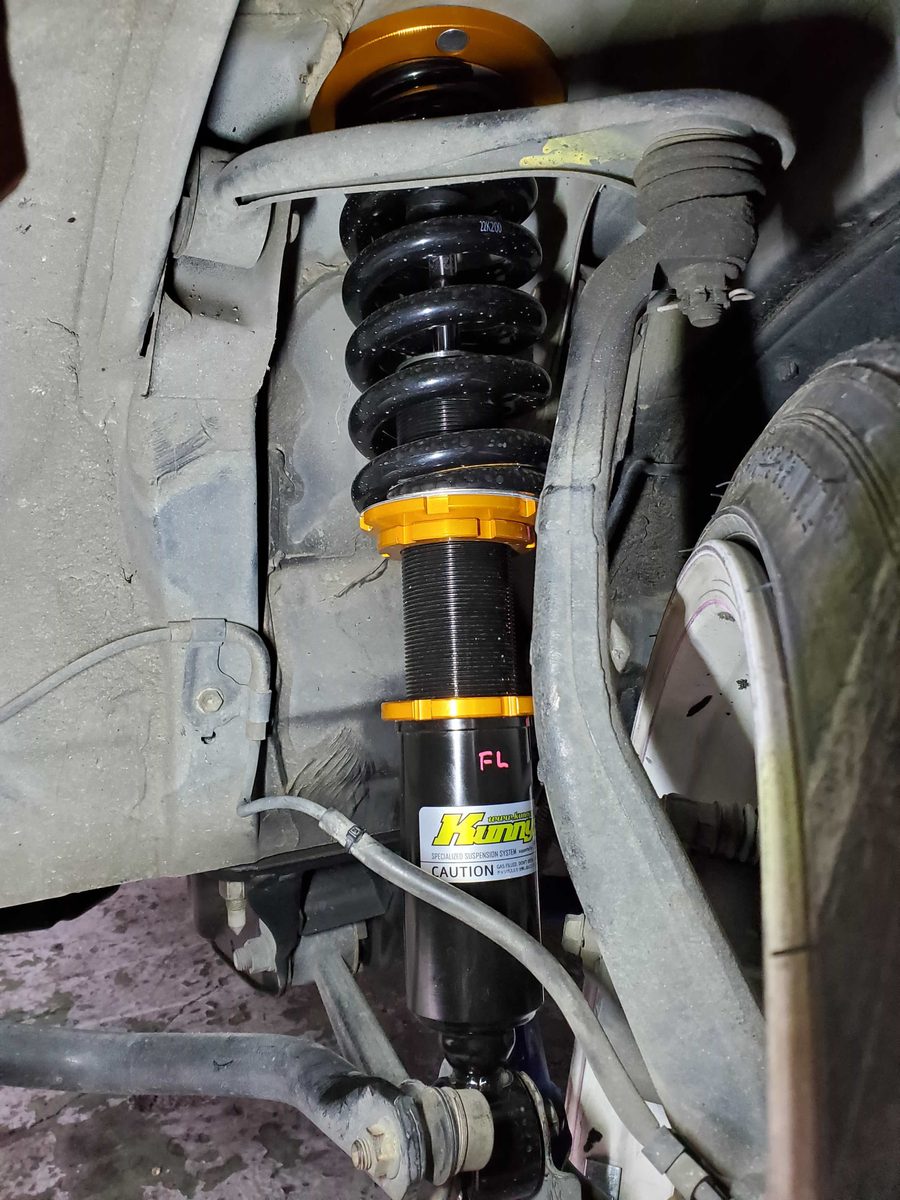 Suspensión roscada Kuniashi para Toyota Mark II JZX110 miniatura 2