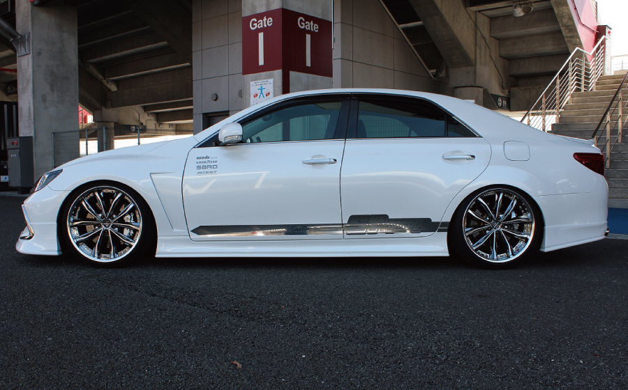 Kit Aero ST Garage AXCENT para Toyota Mark X GRX130 Kouki miniatura 2