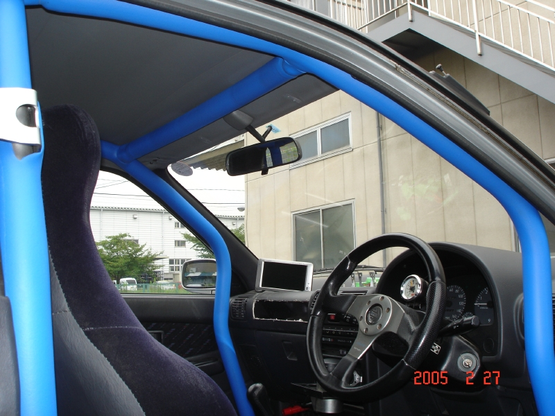 Jaula antivuelco Saito Rollcage - Trunk Through para Starlet EP82 miniatura 3