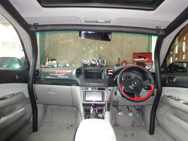 Jaula antivuelco Saito Rollcage - Sunroof para Verossa JZX110 miniatura 6