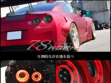 Pilotos traseros 78Works Full LED Tail Lamp para Nissan GT-R R35 Zenki