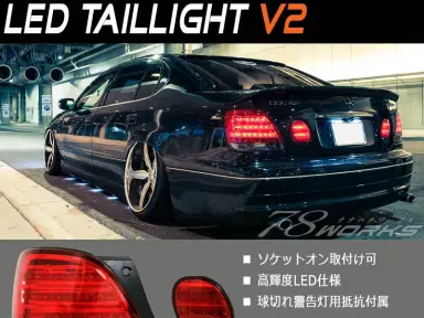 Pilotos traseros 78Works LED Tail Lamp V2 para Toyota Aristo JZS160