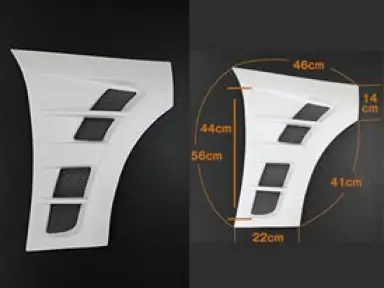 Conductos universales de aleta Final Konnexion Front Fender Duct