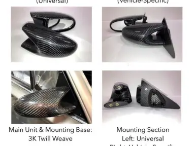 Dry Carbon Side Mirrors for AE86 S30 KPGC10 para Nissan Fairlady Z S30