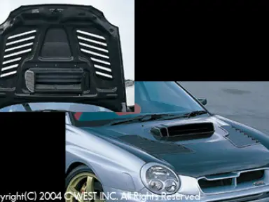 Capó Super Aero C-West para Subaru Impreza GD9 Bugeye