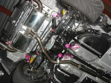 Collares de aluminio para soporte delantero de diferencial R Magic 86 / BRZ