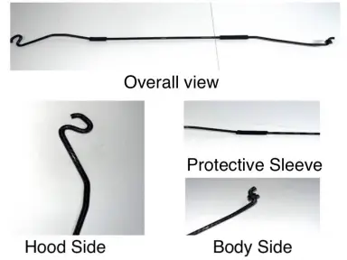 Nissan Skyline GT-R BNR32, BCNR34 | Dry Carbon Hood Prop Stick para Nissan Skyline GT-R BNR34