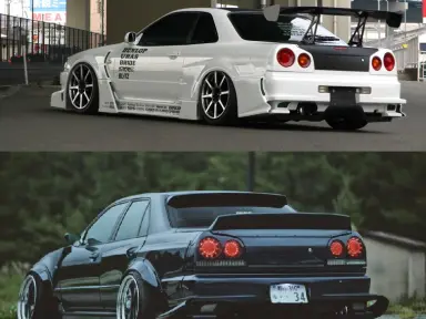 Bodykit URAS Type-GT para R34 Skyline 2Dr / 4Dr