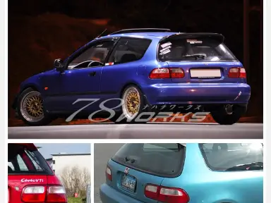 Pilotos traseros 78Works US Tail Lamp para Honda Civic EG6 Hatchback