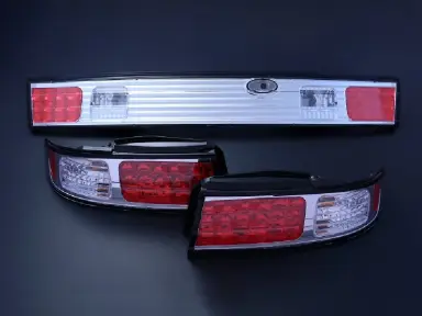 D-MAX Pilotos Traseros LED 3 Piezas Chrome Nissan Silvia S14