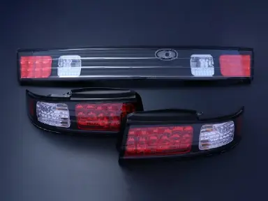 D-MAX Pilotos Traseros LED 3 Piezas Black Nissan Silvia S14