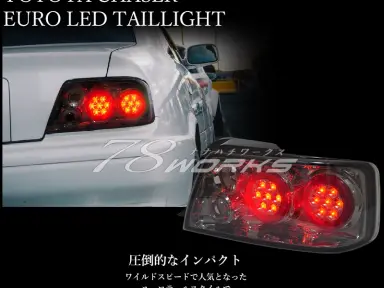 Pilotos traseros 78Works Euro LED Tail Lamp para Toyota Chaser JZX100 Kouki