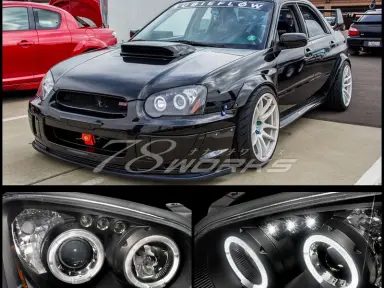 Faros 78Works LED Angel Ring para Subaru Impreza Blobeye