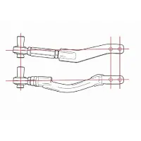 D-MAX D1SPEC Tension Rod Offset Ver.2 miniatura 3