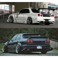 Bodykit URAS Type-GT para R34 Skyline 2Dr / 4Dr miniatura 1